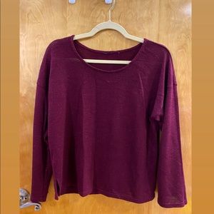 Glitter maroon top
